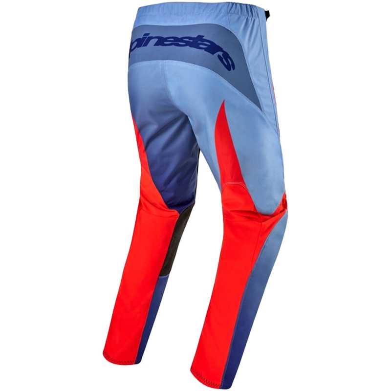 Pantaloni da motocross Alpinestars Fluid Lucent blu-azzurro-arancione
