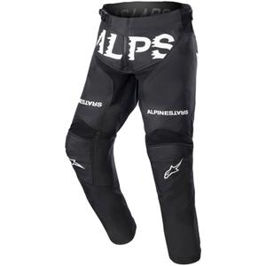 Pantaloni da motocross Alpinestars Racer Found Kids nero-bianco