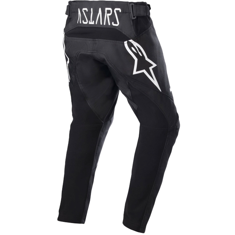 Pantaloni da motocross Alpinestars Racer Found Kids nero-bianco