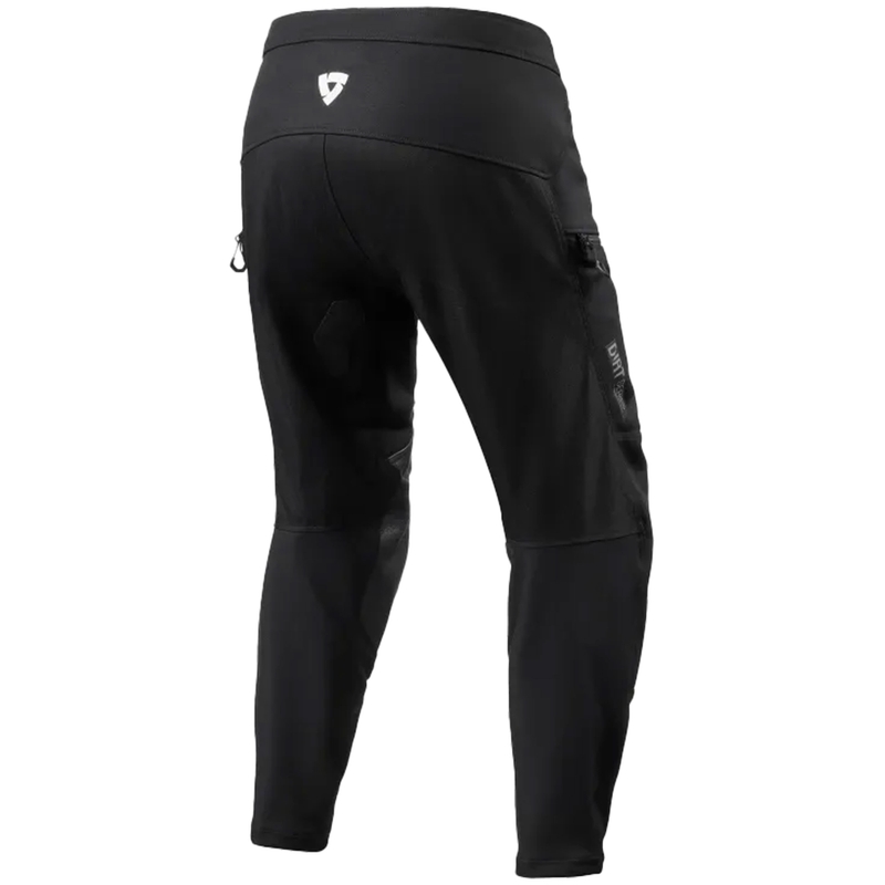 Revit Surface - Pantaloni da motociclista neri con pinces