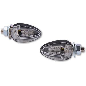 Indicatori di direzione per moto Highsider Smart Drop LED neri