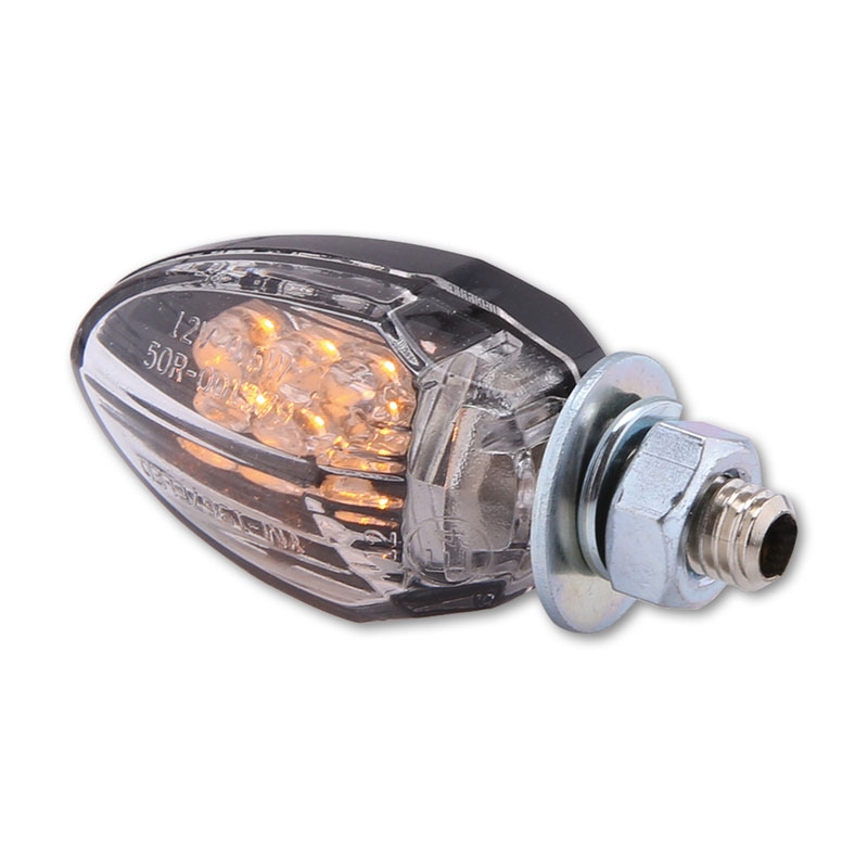 Indicatori di direzione per moto Highsider Smart Drop LED neri