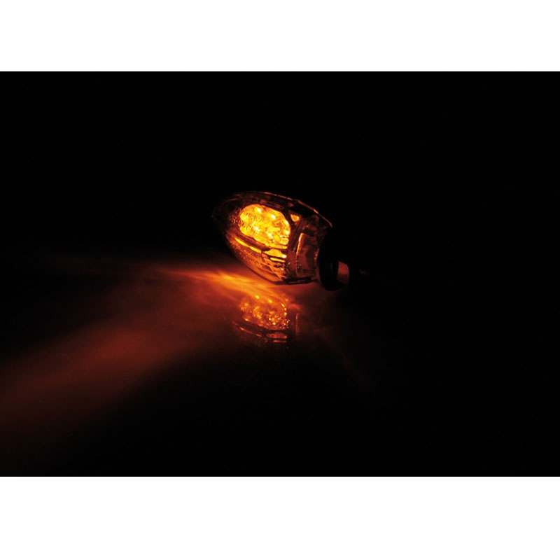 Indicatori di direzione per moto Highsider Smart Drop LED neri