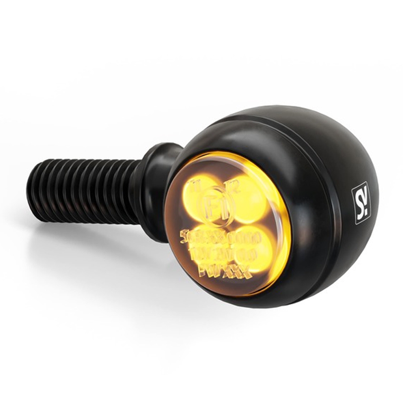 Indicatori di direzione per moto Highsider Smart Circula-S LED 2in1 neri