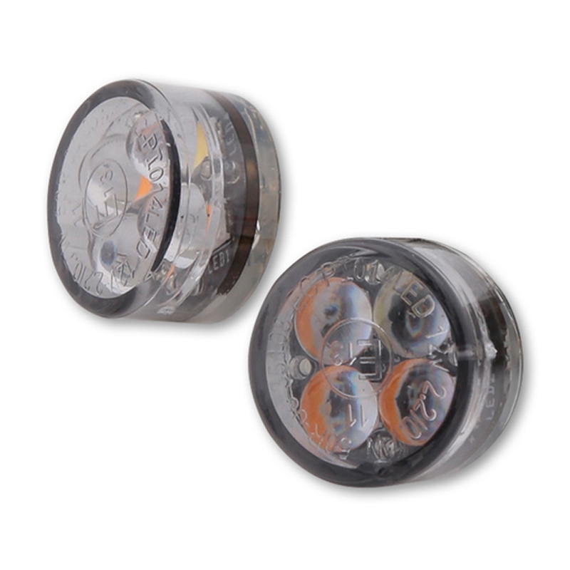 Indicatori di direzione per moto Highsider Smart Module Sixteen LED 2in1 grigio fumo