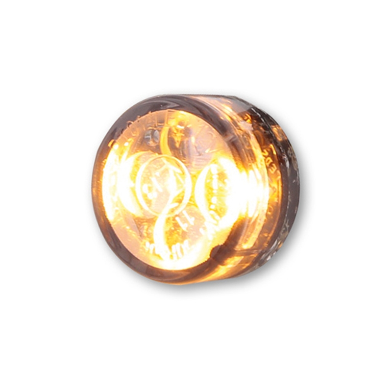 Indicatori di direzione per moto Highsider Smart Module Sixteen LED 2in1 grigio fumo