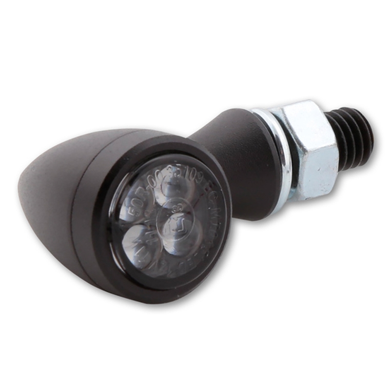 Indicatori di direzione per moto Highsider Smart Sixteen Bullet LED grigio fumo