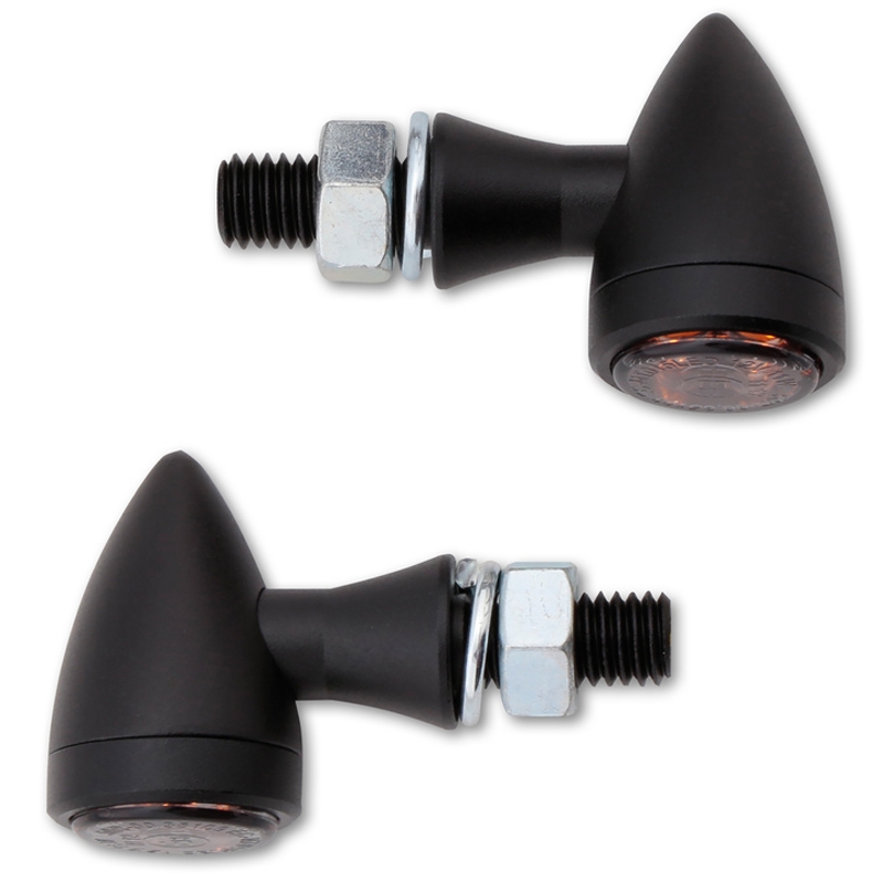 Indicatori di direzione per moto Highsider Smart Sixteen Bullet LED grigio fumo