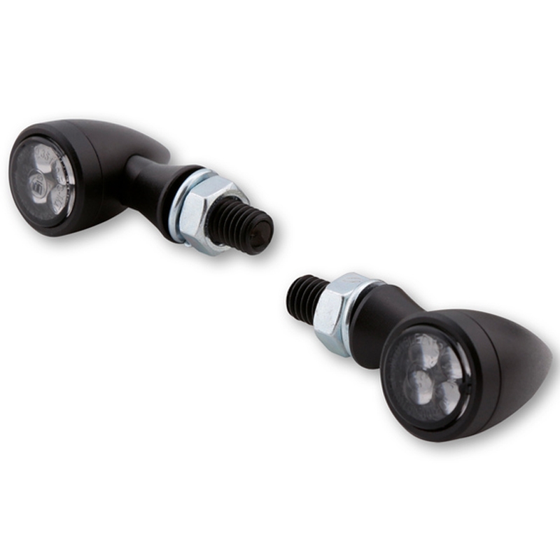 Indicatori di direzione per moto Highsider Smart Sixteen Bullet LED grigio fumo