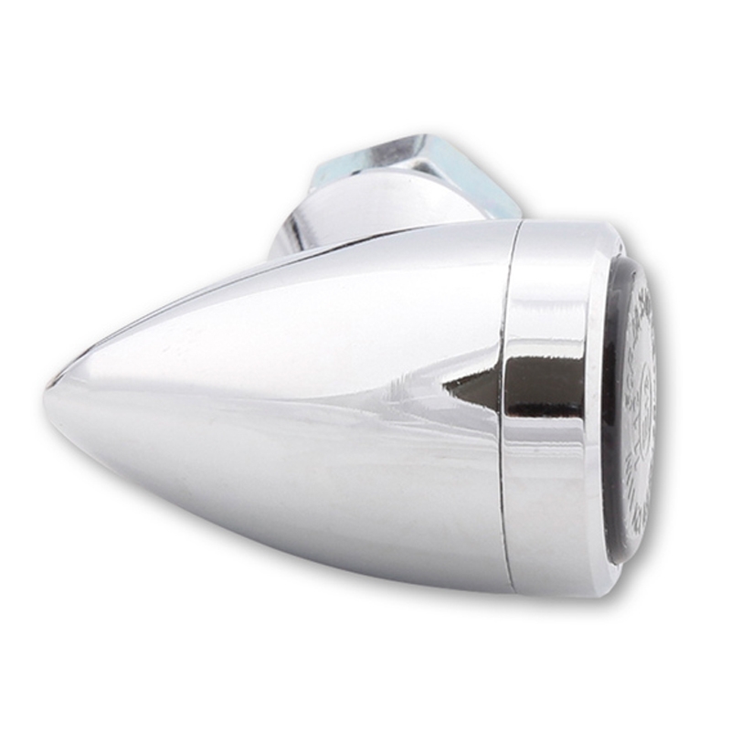 Indicatori di direzione per moto Highsider Smart Sixteen Bullet LED cromati