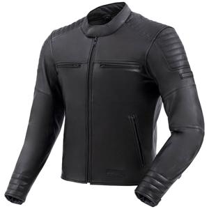 Giacca da moto in pelle nera Rebelhorn Hunter II