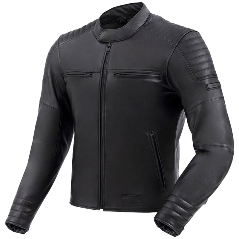 Giacca da motociclista in pelle Rebelhorn Hunter II nera