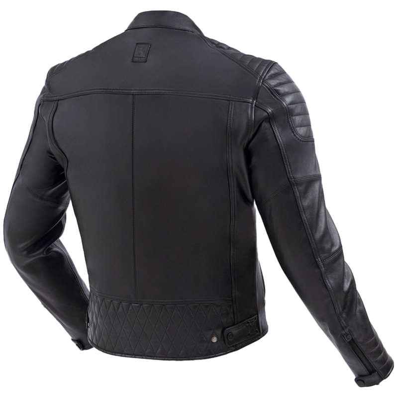 Giacca da motociclista in pelle Rebelhorn Hunter II nera