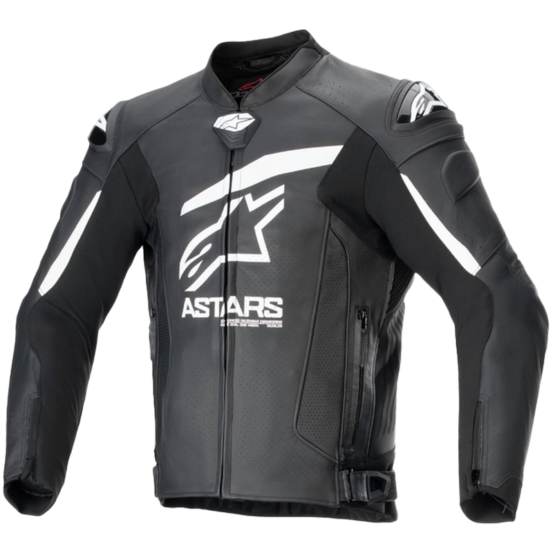 Alpinestars GP plus R 4 Airflow giacca da moto in pelle bianca e nera