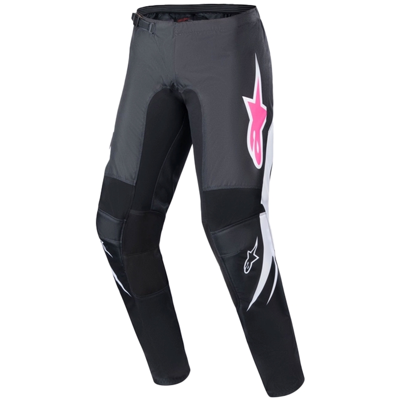 Pantaloni da motocross da donna Alpinestars Stella Fluid neri-bianchi