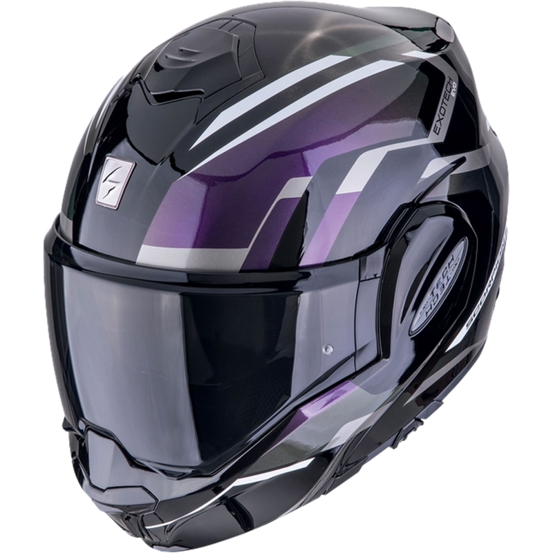 Casco moto pieghevole Scorpion EXO-TECH EVO FURIO nero camaleonte