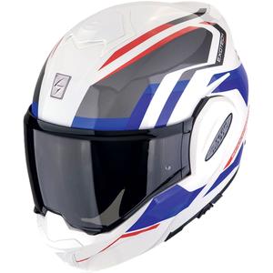 Casco moto pieghevole Scorpion EXO-TECH EVO FURIO bianco-rosso-blu