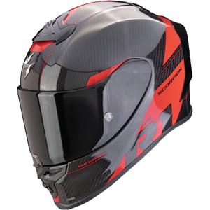 Casco moto integrale Scorpion EXO-R1 EVO Carbon Air Rally nero-rosso