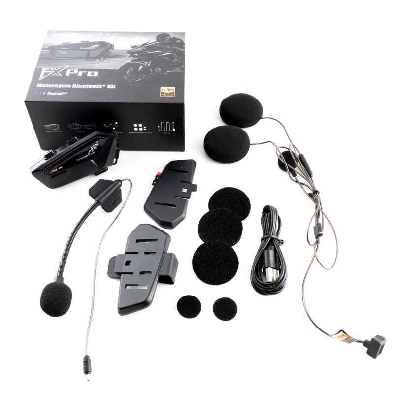 Interfono Bluetooth FreedConn FX PRO Mesh MotoZem nero