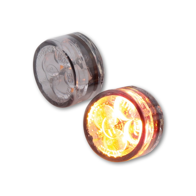Indicatori di direzione per moto Highsider Smart Module Sixteen LED 3in1 grigio fumo