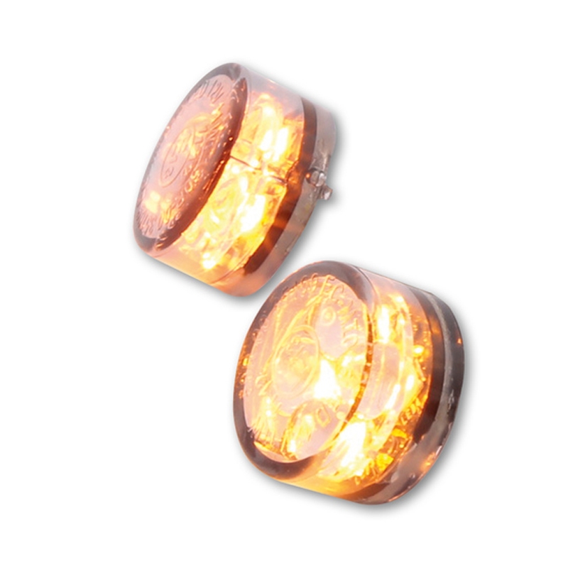 Indicatori di direzione per moto Highsider Smart Module Sixteen LED 3in1 grigio fumo