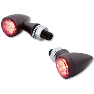 Indicatori di direzione per moto Highsider Smart Sixteen Bullet LED 3in1 grigio fumo