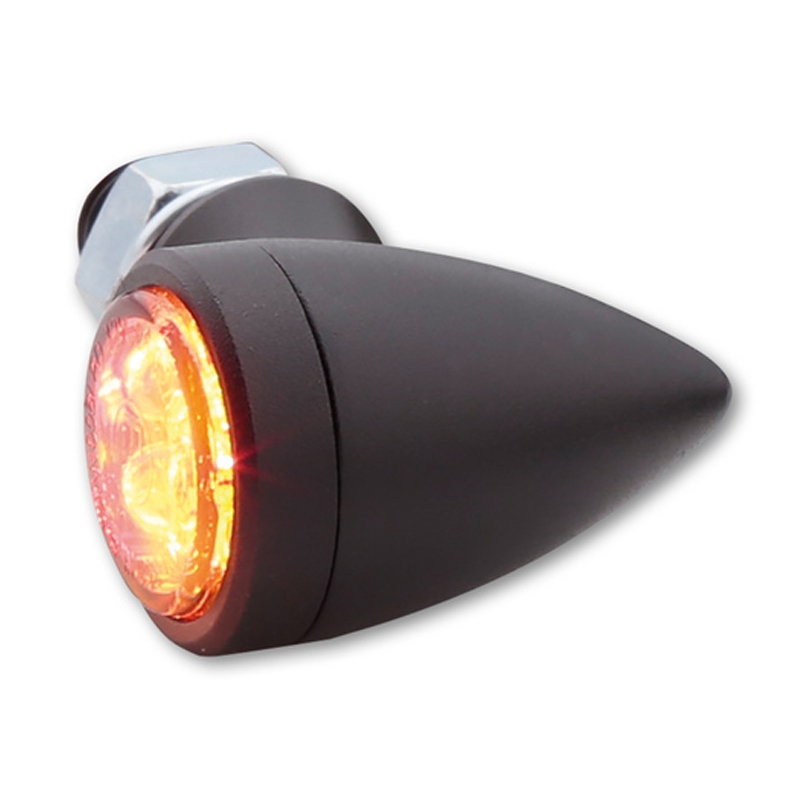 Indicatori di direzione per moto Highsider Smart Sixteen Bullet LED 3in1 grigio fumo