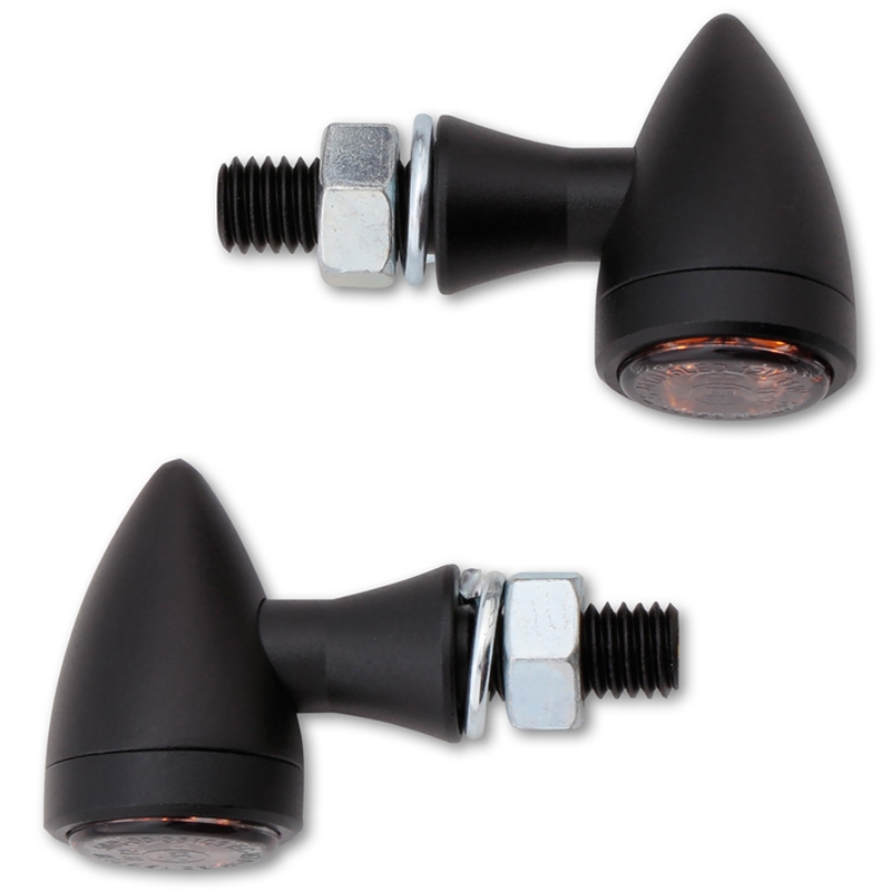 Indicatori di direzione per moto Highsider Smart Sixteen Bullet LED 3in1 grigio fumo