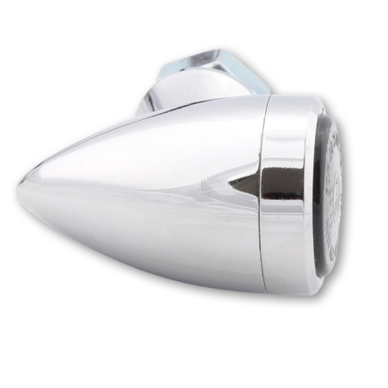 Indicatori di direzione per moto Highsider Smart Sixteen Bullet LED 3in1 cromati