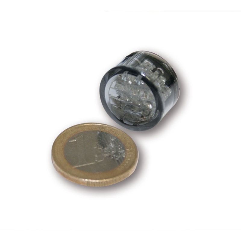 Fanale posteriore per moto Highsider Smart Pin LED, grigio fumo