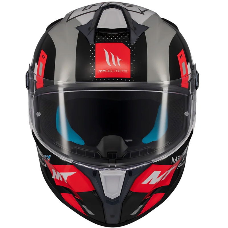 Casco integrale da moto MT Targo S SERGIO GARCIA nero-grigio-rosso