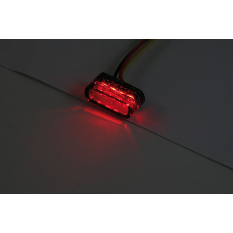 Fanale posteriore per moto Highsider Smart Module 1 LED, grigio fumo