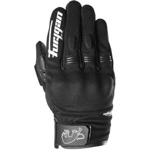 Guanti da moto da donna Furygan Jet Lady D3O® Evo nero-bianco