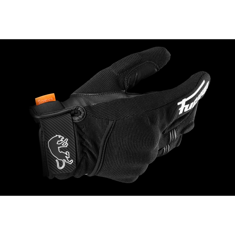 Guanti da moto da donna Furygan Jet Lady D3O® Evo nero-bianco