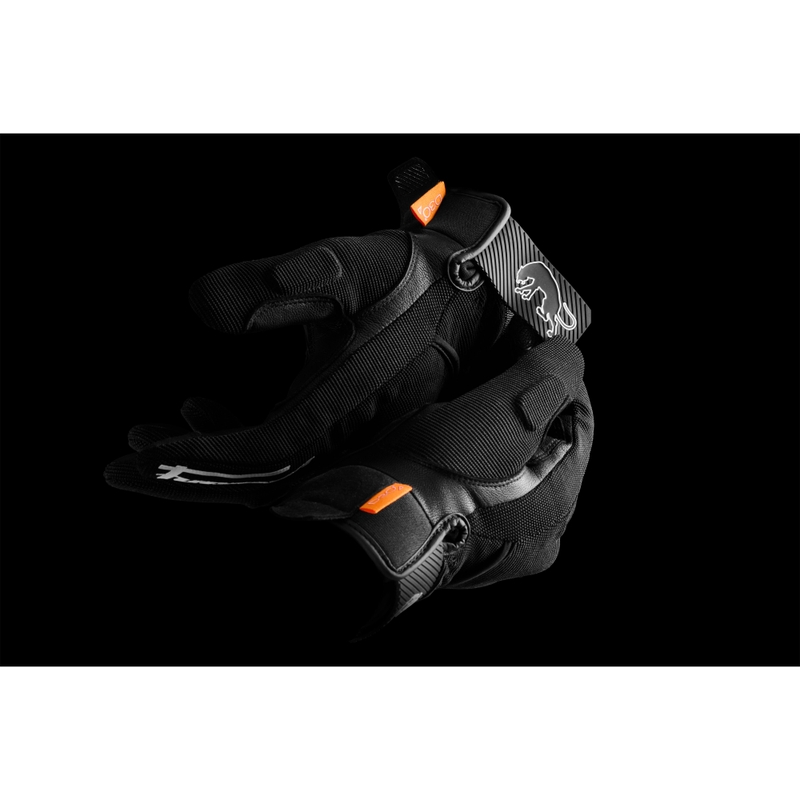 Guanti da moto da donna Furygan Jet Lady D3O® Evo nero-bianco