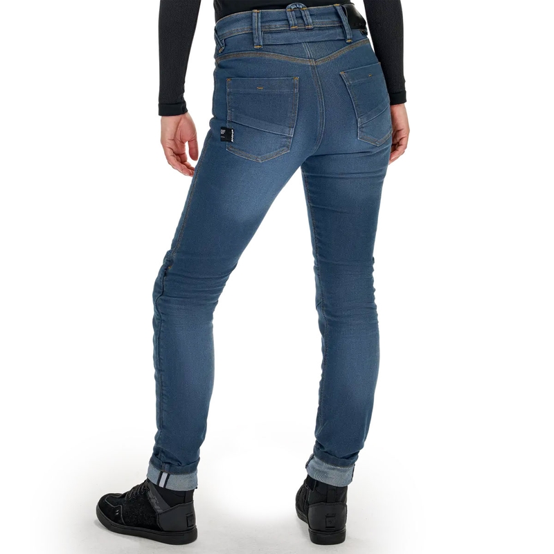 Jeans da moto da donna Shima Ridge blu