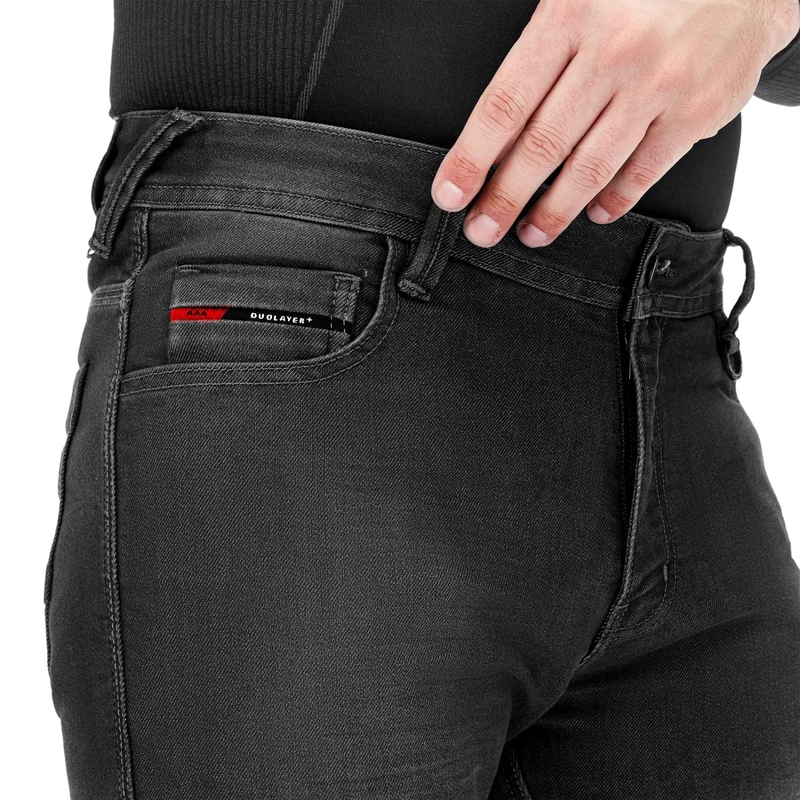 Jeans da moto estesi Shima Ridge neri