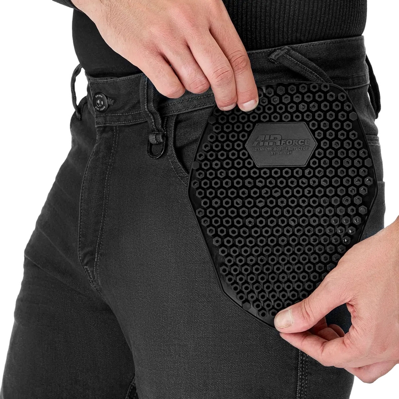 Jeans da moto estesi Shima Ridge neri