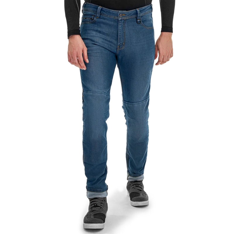 Jeans da motociclista blu Shima Ridge
