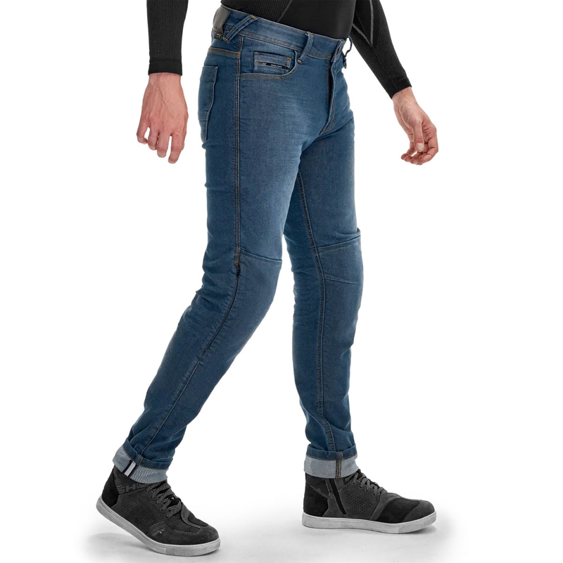 Jeans da motociclista blu Shima Ridge