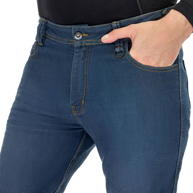 Jeans da motociclista blu Shima Ridge