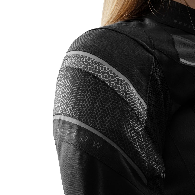 Giacca da moto da donna Rebelhorn Hiflow V nera