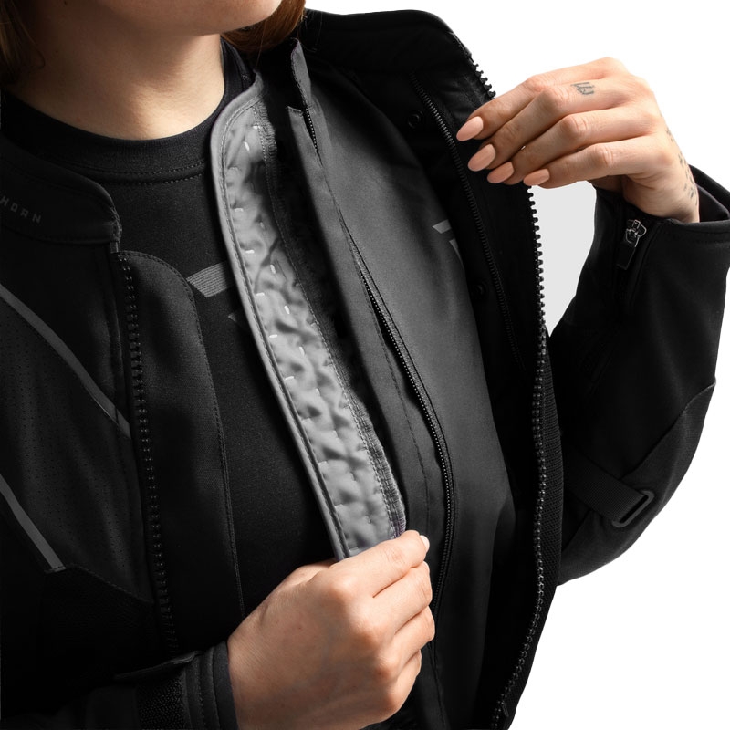 Giacca da moto da donna Rebelhorn Hiflow V nera