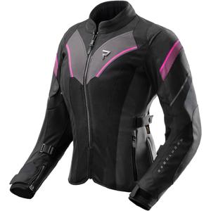 Giacca da moto da donna Rebelhorn Hiflow V nero-grigio-rosa