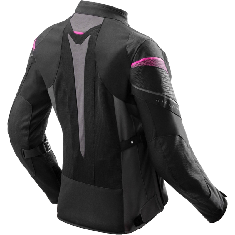 Giacca da moto Rebelhorn Hiflow V nero-grigio-rosa da donna