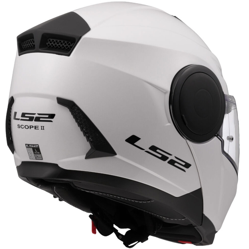 Casco moto modulare LS2 FF902 Scope II Solid bianco