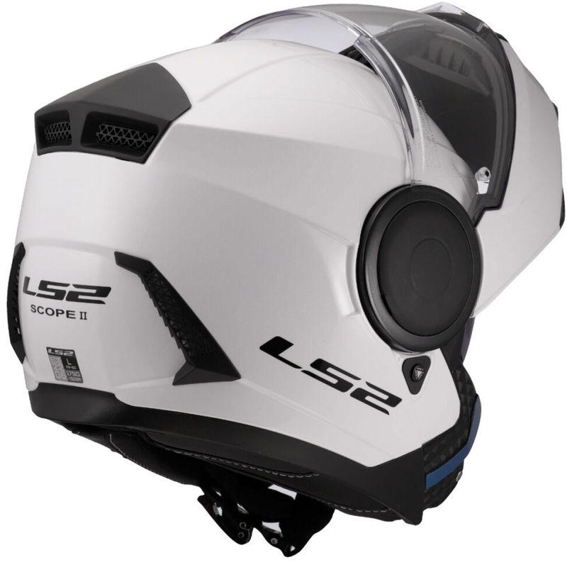 Casco moto modulare LS2 FF902 Scope II Solid bianco