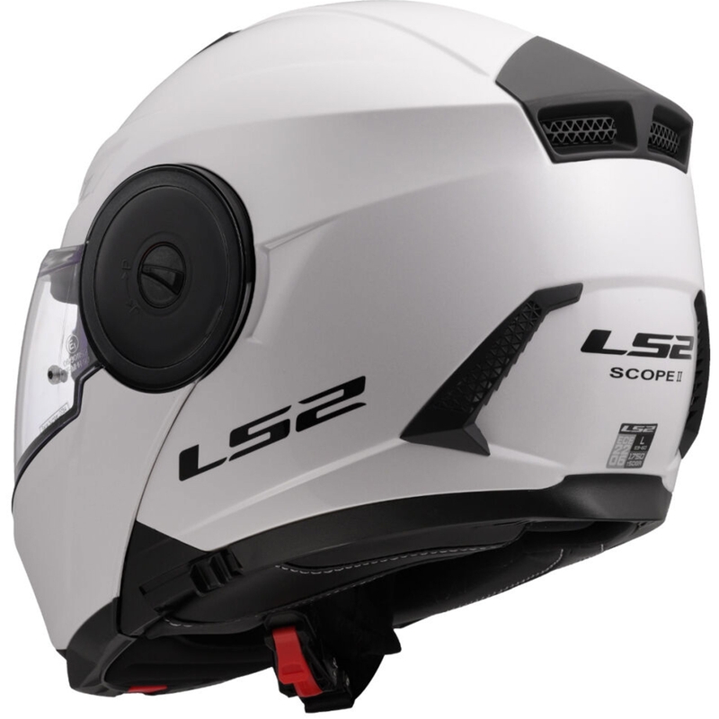 Casco moto modulare LS2 FF902 Scope II Solid bianco