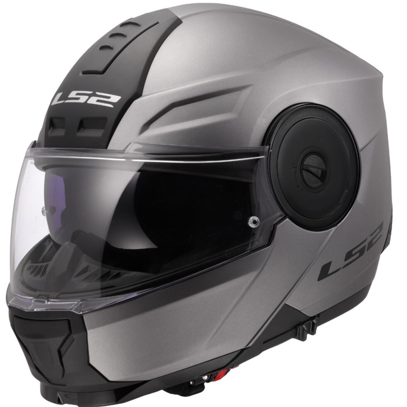 Casco moto modulare LS2 FF902 Scope II Solid titanio opaco