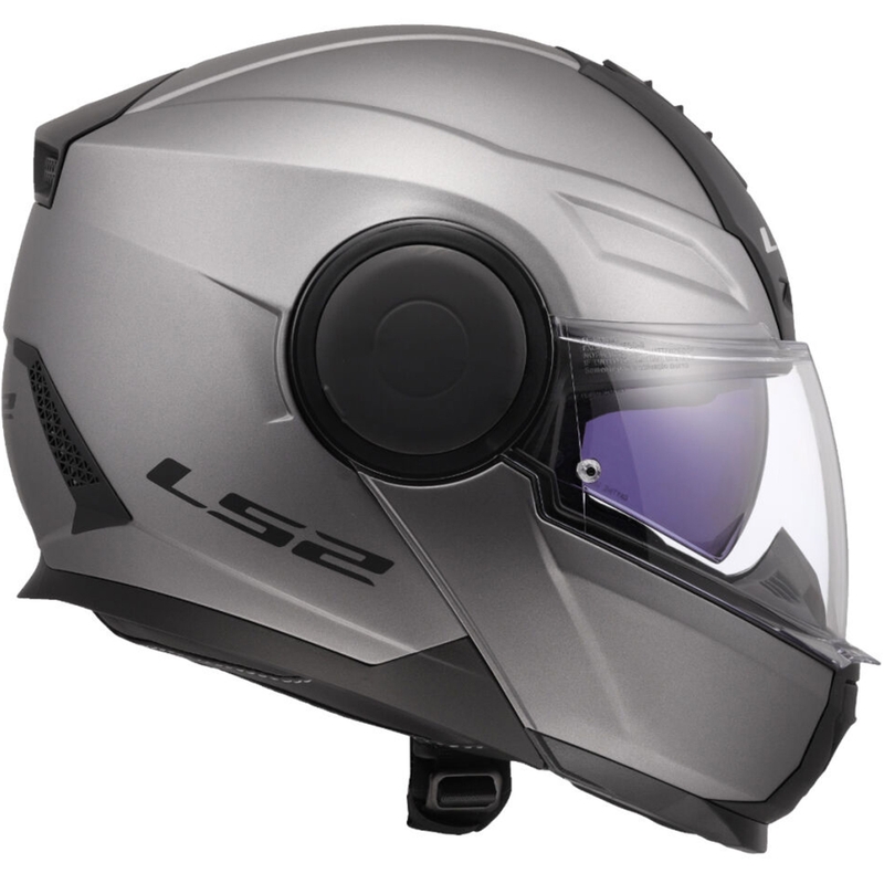 Casco moto modulare LS2 FF902 Scope II Solid titanio opaco